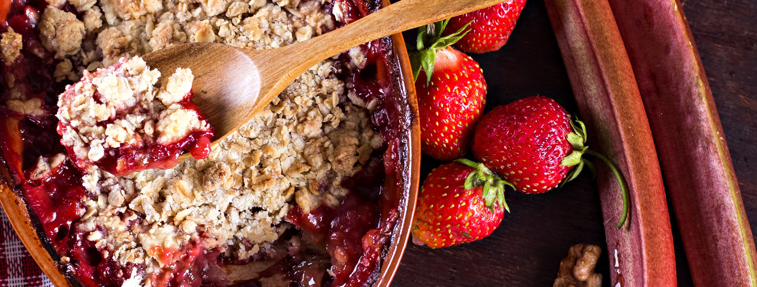 Rhabarber-Crumble Rhabarber-Crumble