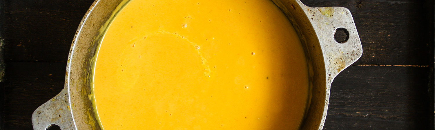 Silvestermenü-Süsskartoffelsuppe