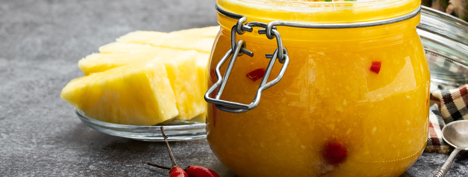 Ananas-Bärlauch-Chutney-Banner Ananas-Bärlauch-Chutney-Banner